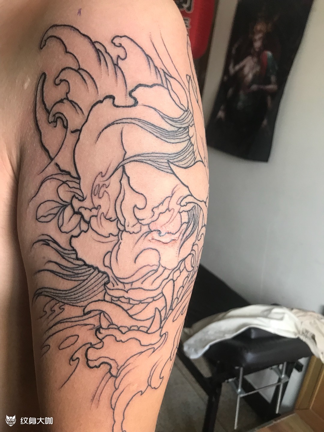 大臂线条_纹身图案手稿图片_#阿宇的纹身作品集