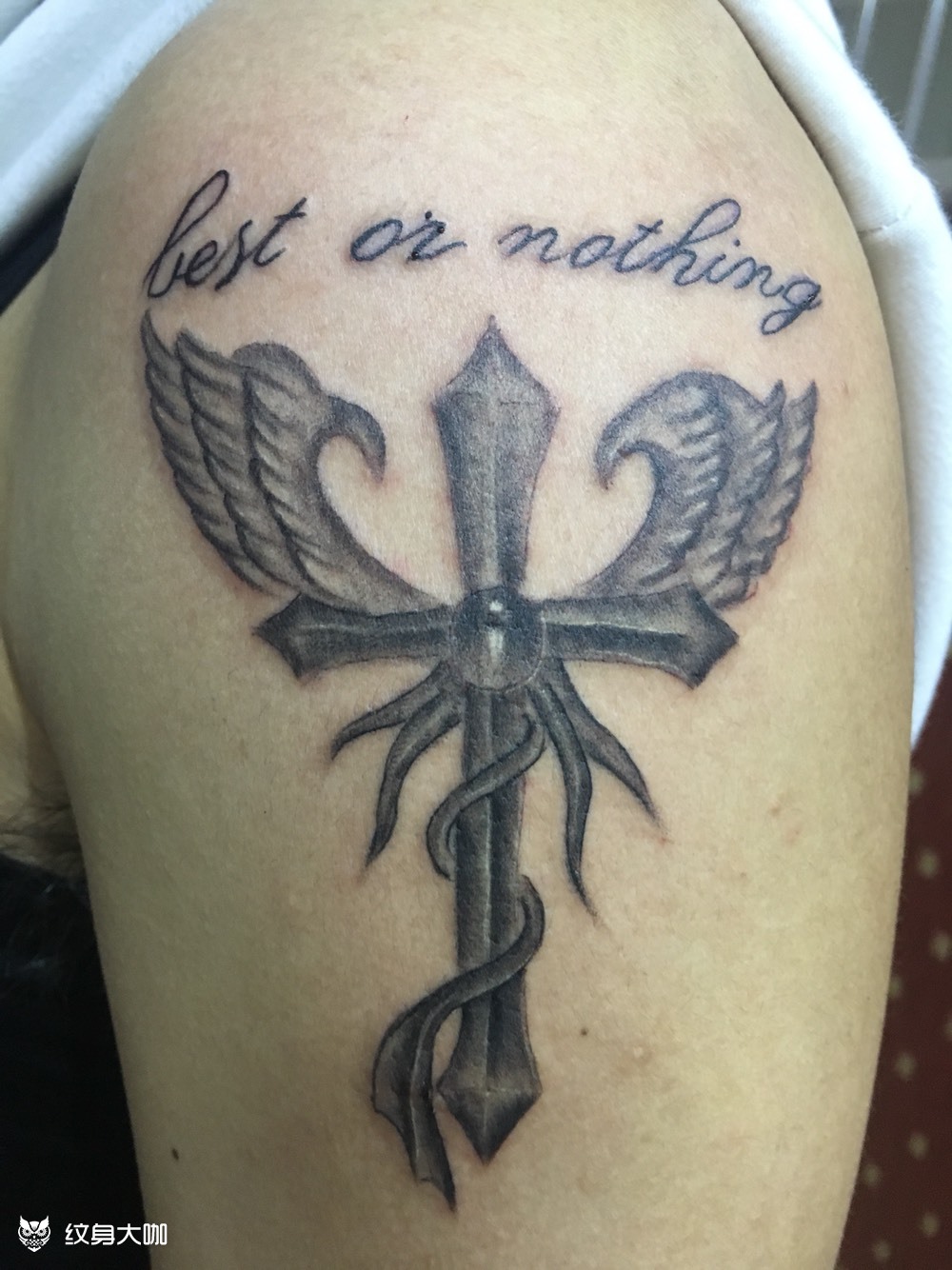 十字架_纹身图案手稿图片_雕昱的纹身作品集