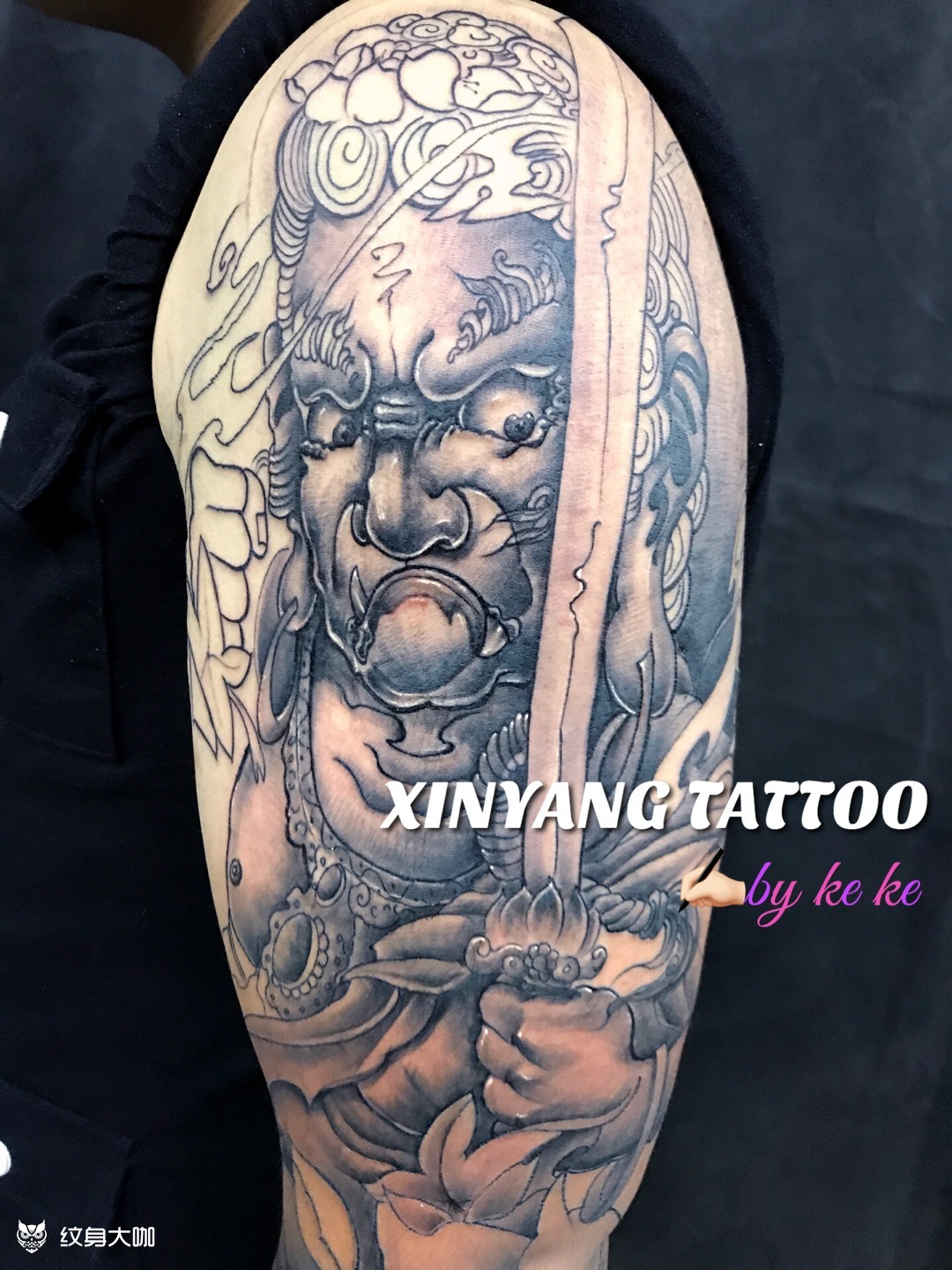 不动明王尊_纹身图案手稿图片_可可的纹身作品集