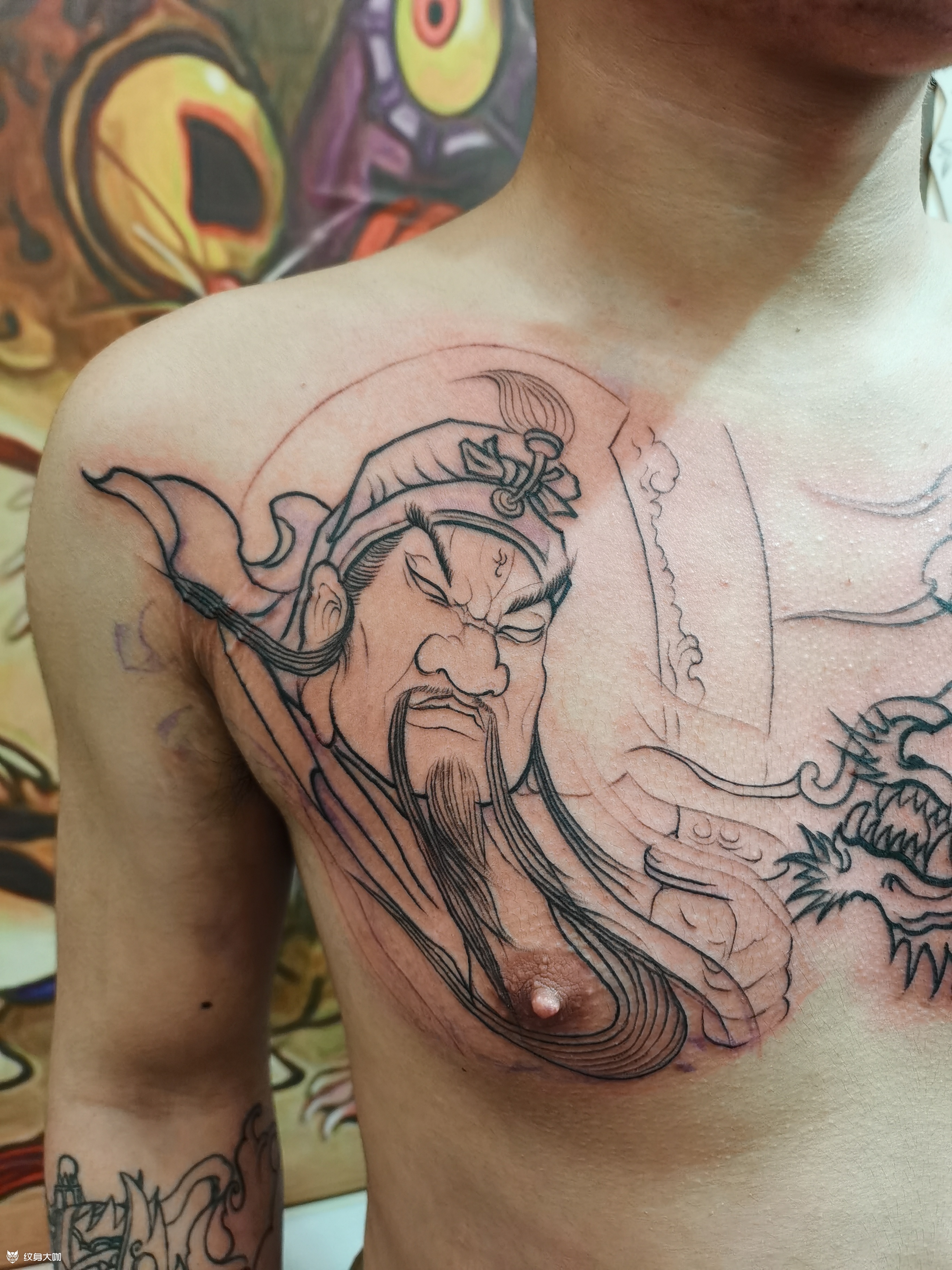 关公战龙_纹身吧社区 - 纹身大咖