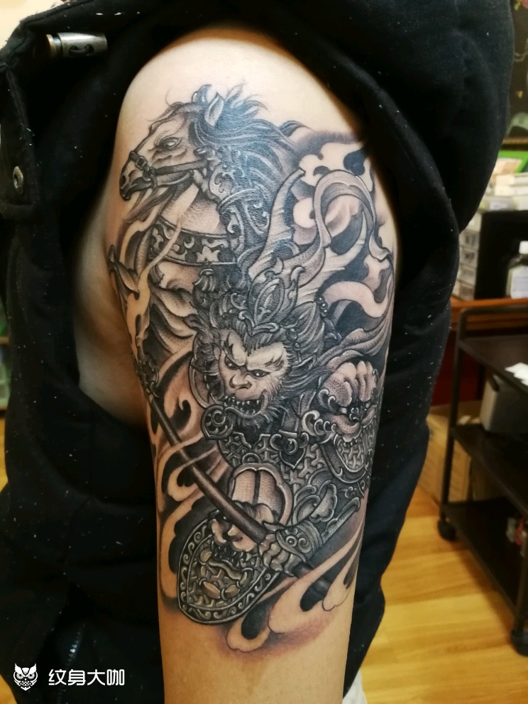 马上封侯_纹身图案手稿图片_囍ink 梁子的纹身作品集