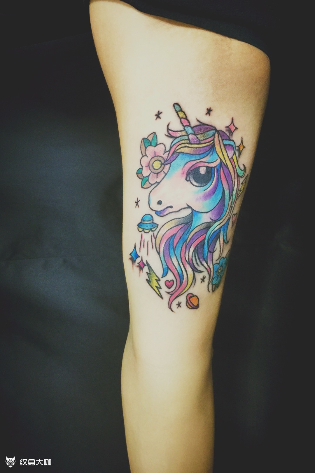 独角兽_纹身图案手稿图片_椿.的纹身作品集