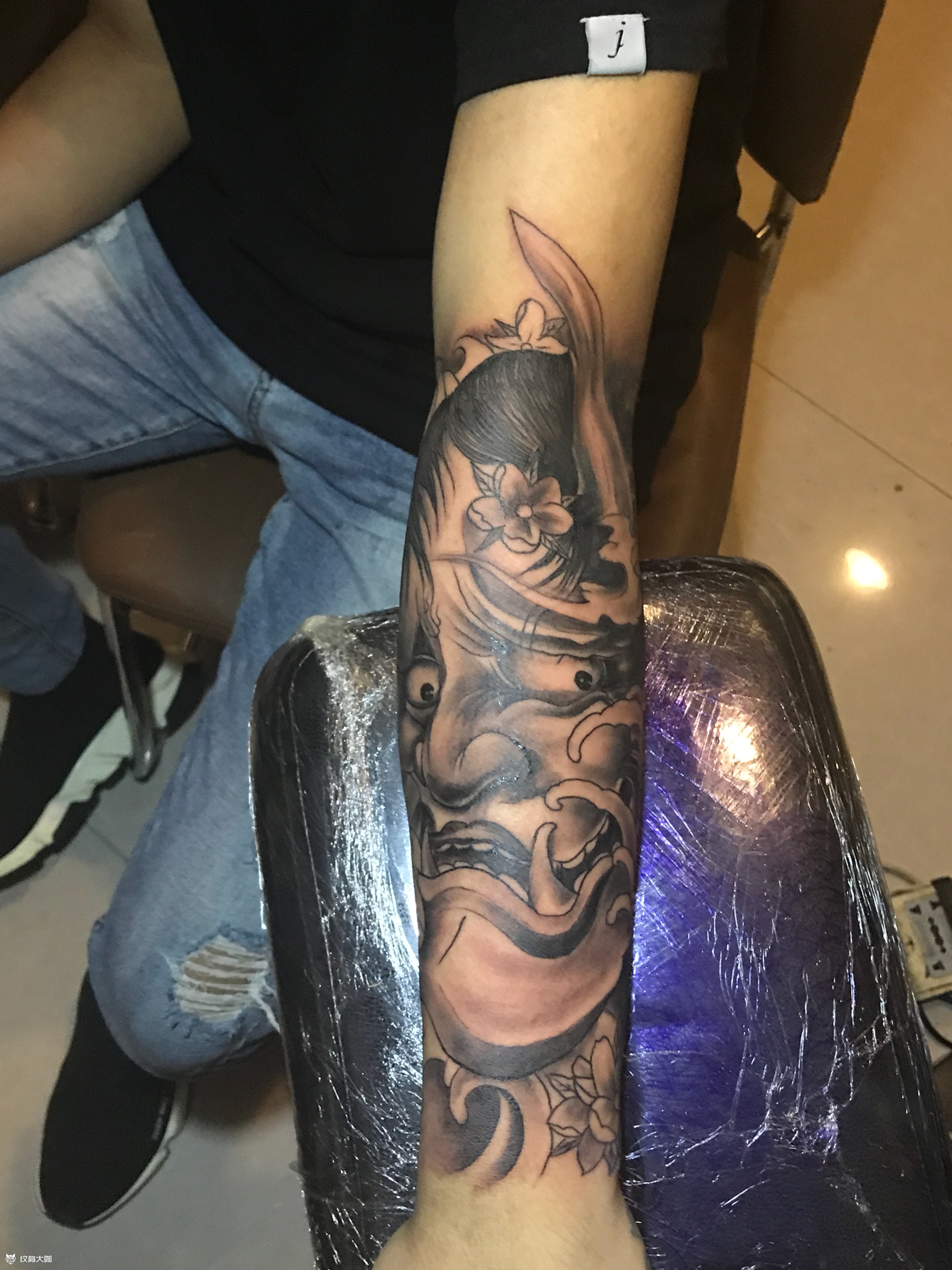 小臂般若_纹身图案手稿图片_雕绣堂文身,石头的纹身作品集