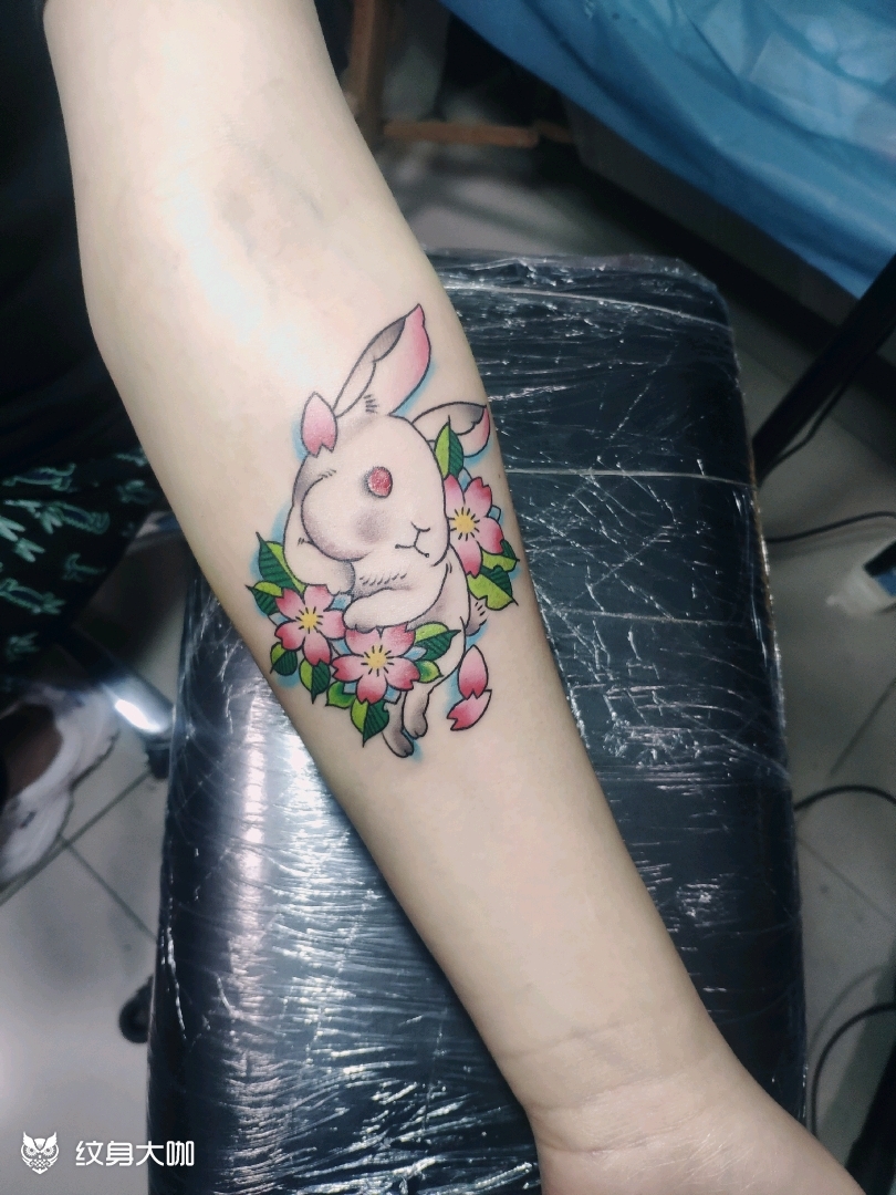 小兔子_纹身图案手稿图片_ 李大宝的纹身作品集