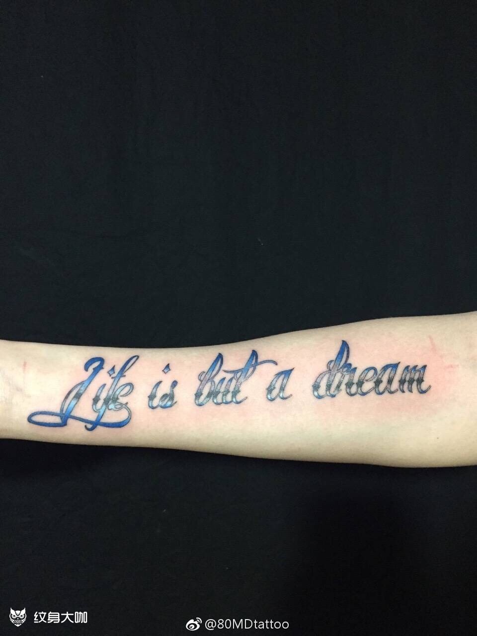 英文花体_纹身图案手稿图片_许建的纹身作品集