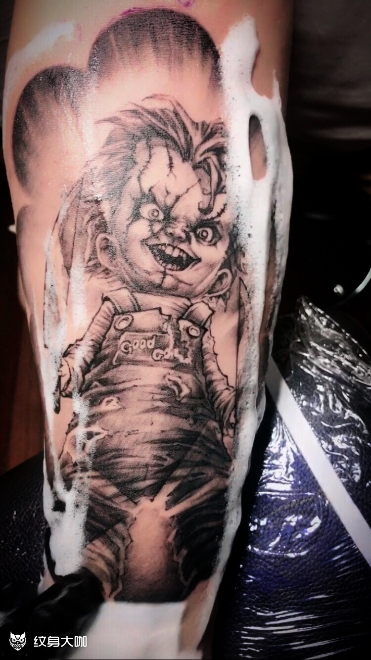 鬼娃恰吉_纹身图案手稿图片_linlin_draw的纹身作品集