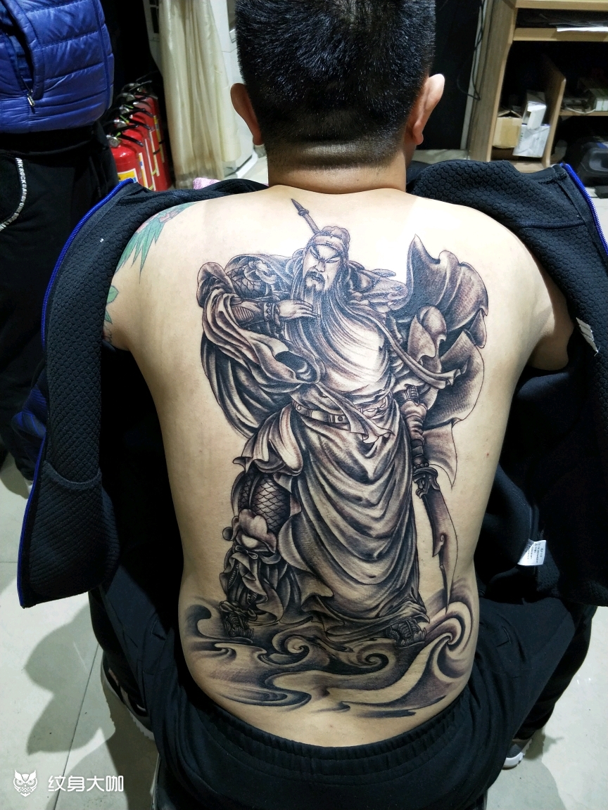 关公_纹身图案手稿图片_江龙的纹身作品集
