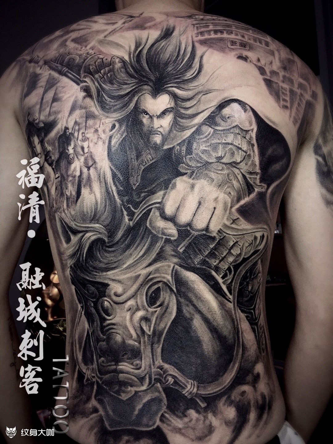 西楚霸王【项羽】_纹身图案手稿图片_融城刺客.tattoo的纹身作品集