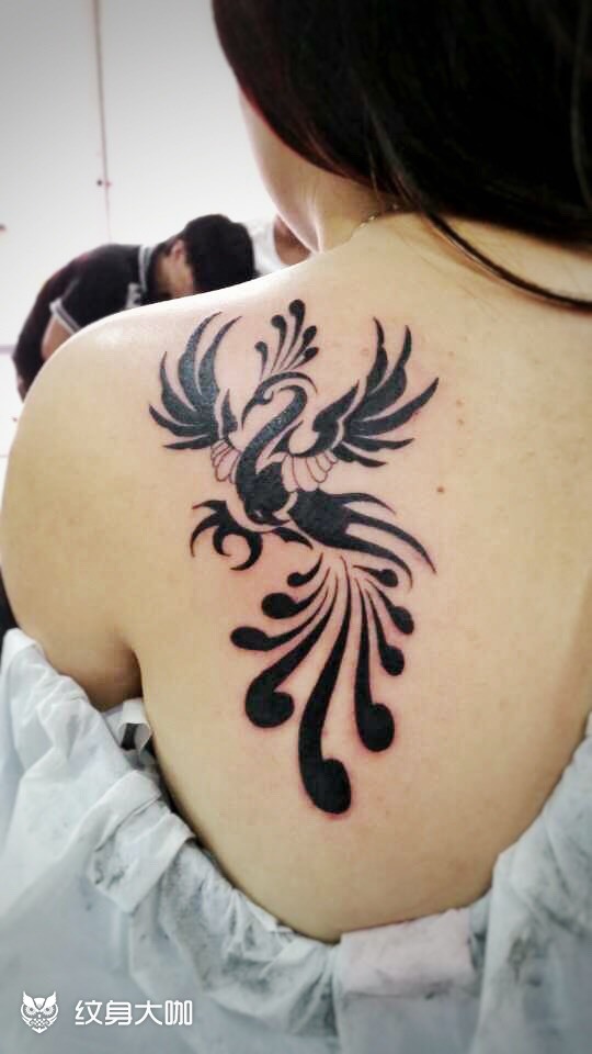 凤凰_纹身图案手稿图片_栀子的纹身作品集