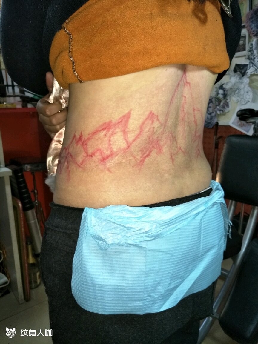 遮盖烫伤疤_纹身图案手稿图片_张诚哲的纹身作品集