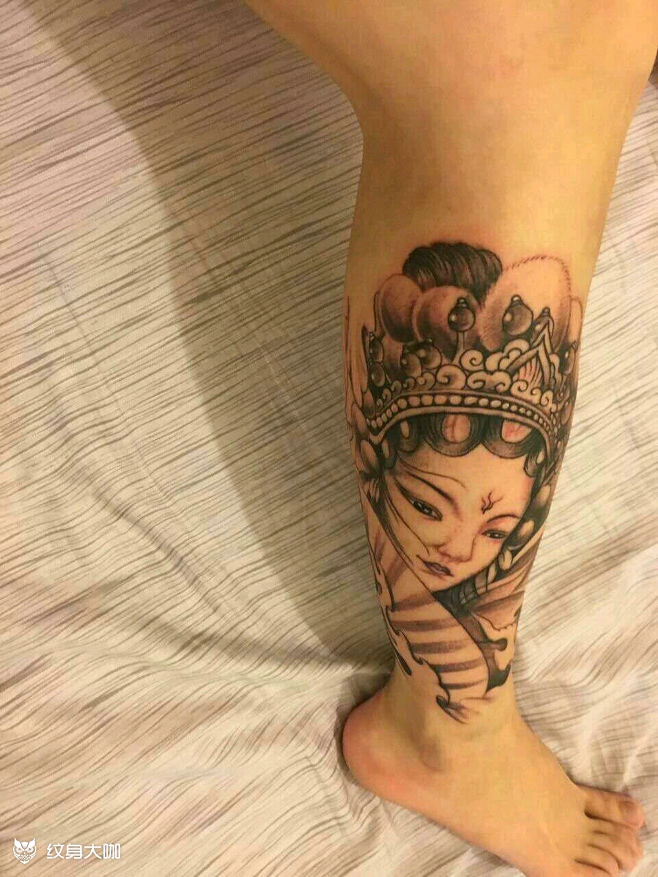 花旦_纹身图案手稿图片_kk的纹身作品集