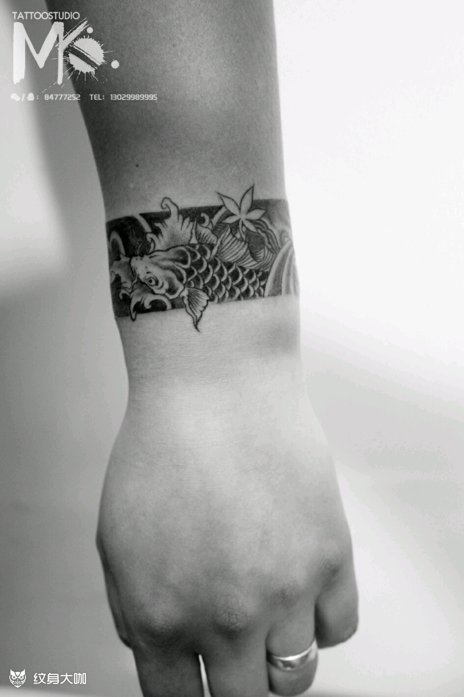 传统手环_纹身图案手稿图片_王海峰的纹身作品集