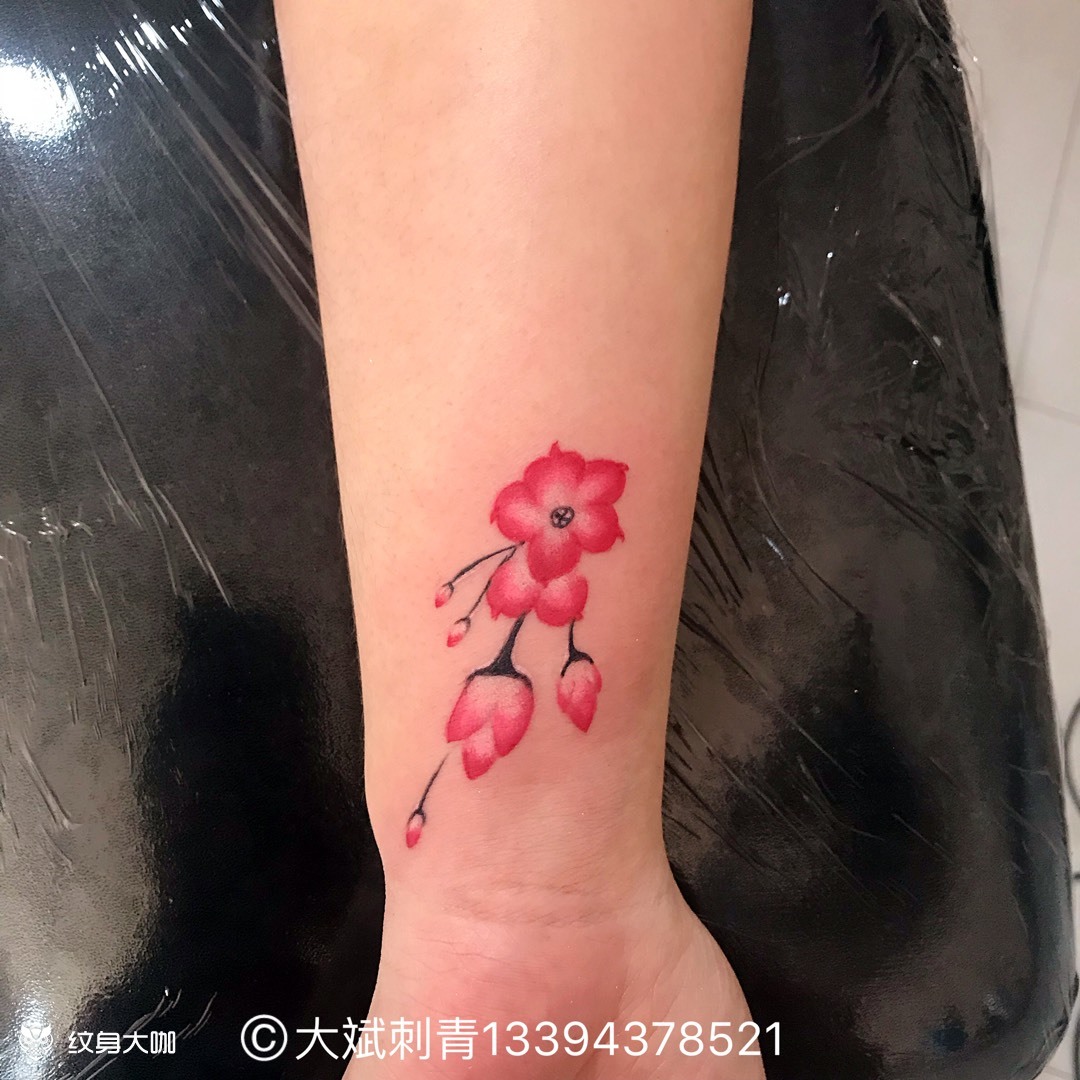 樱花94_纹身图案手稿图片_大斌文身的纹身作品集