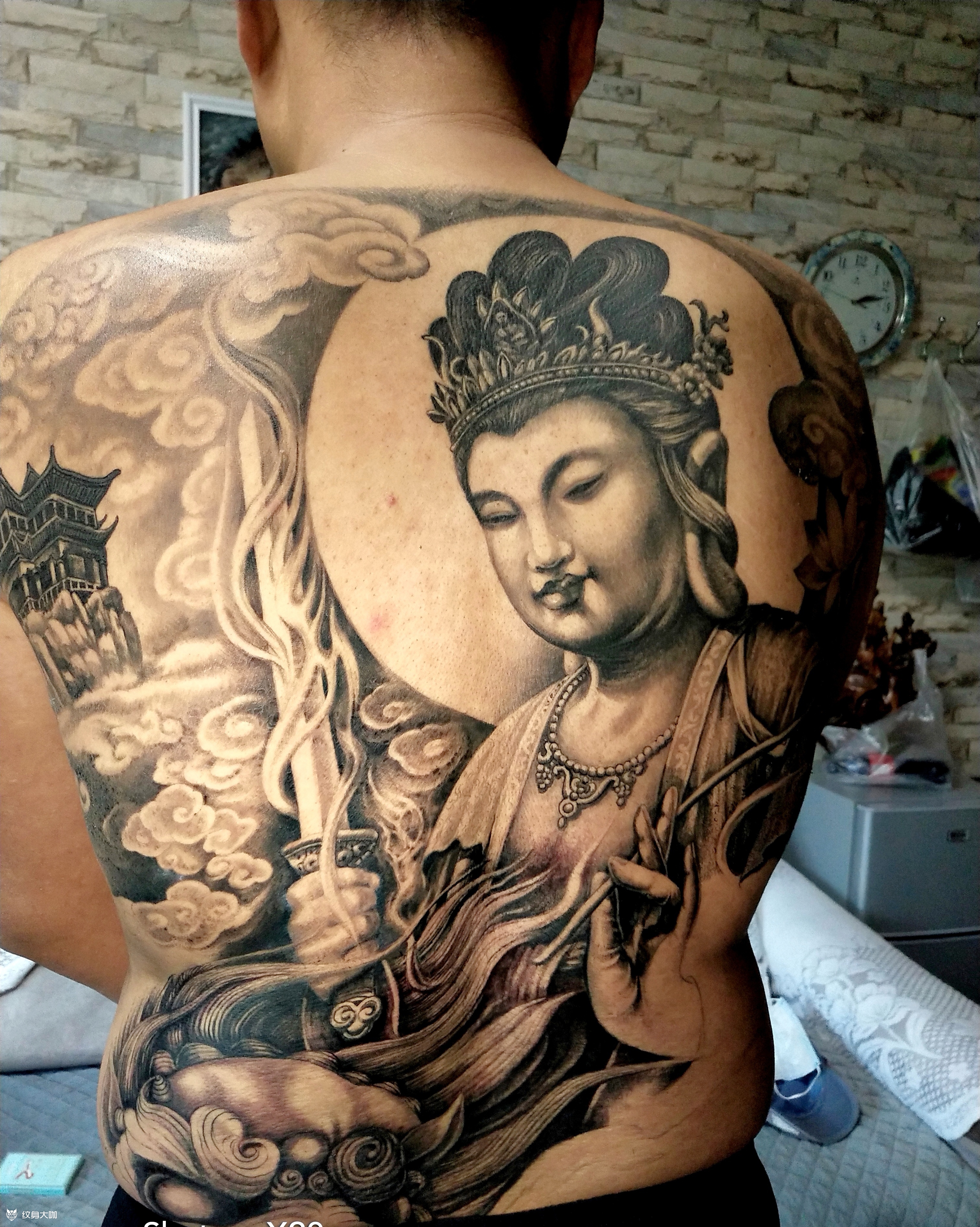 文殊菩萨_纹身图案手稿图片_孙聚林的纹身作品集