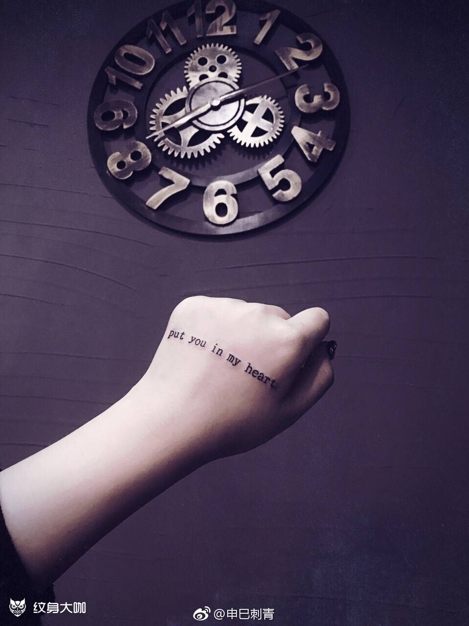 手背_纹身图案手稿图片_小刚的纹身作品集