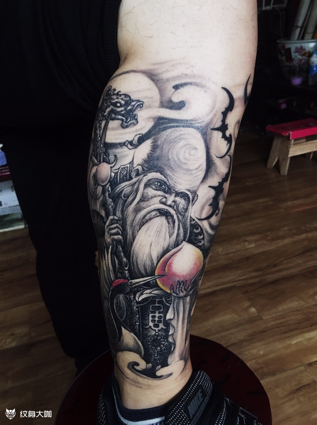 福禄寿_纹身图案手稿图片_葛树杰1的纹身作品集