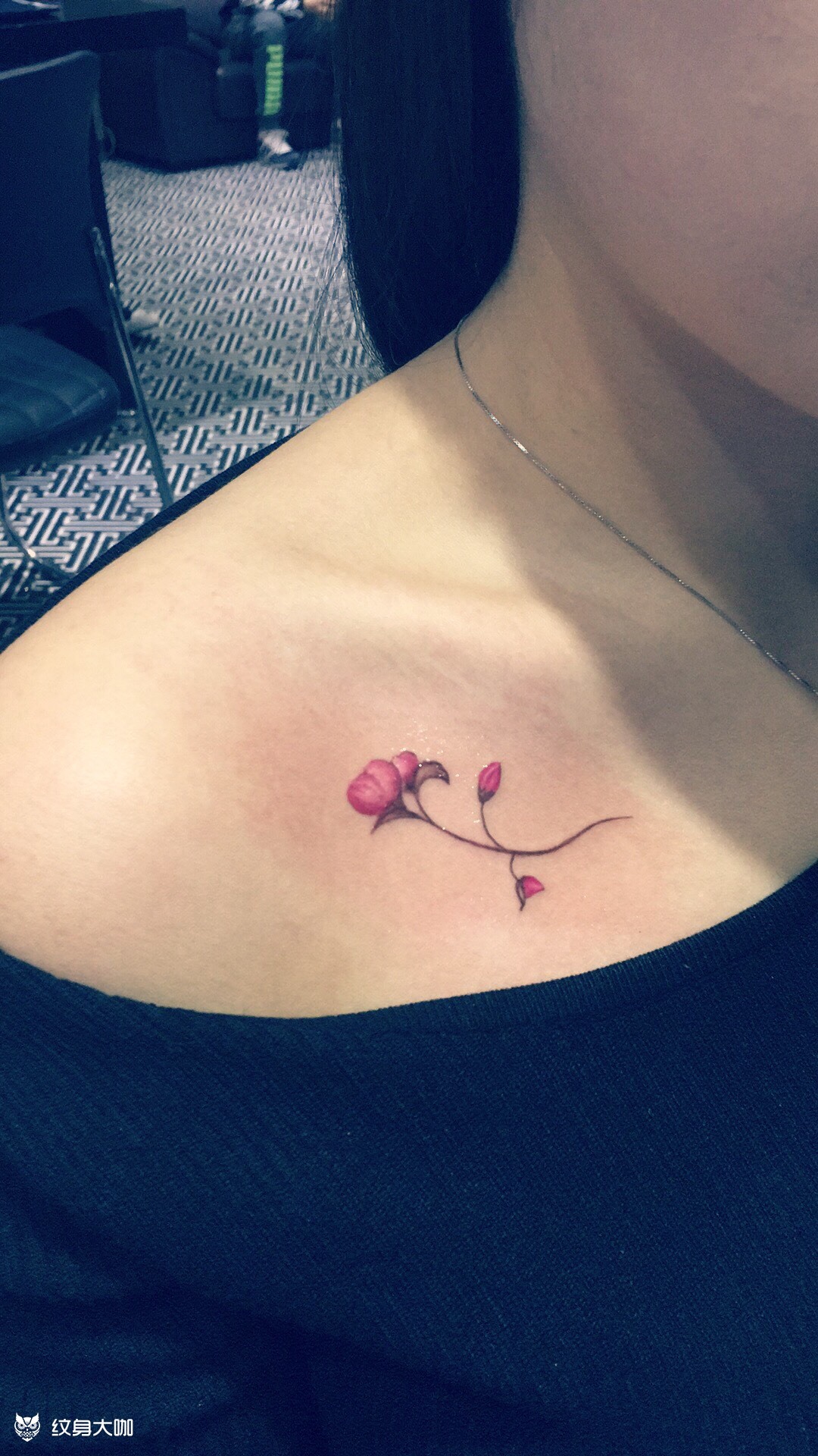 桃花_纹身图案手稿图片_雨琪的纹身作品集