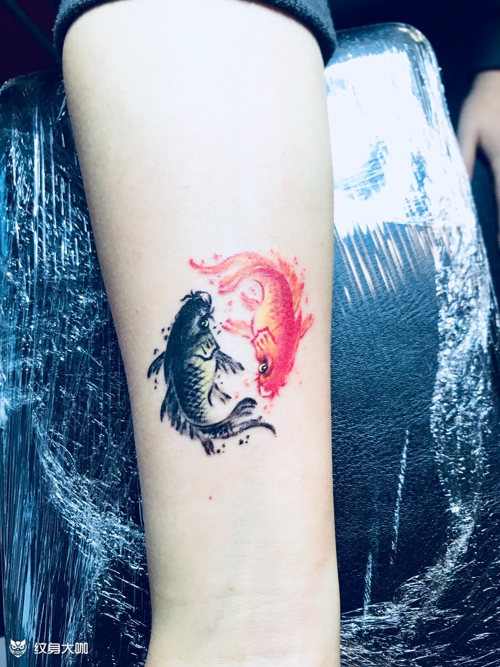 太极鱼_纹身图案手稿图片_向宇的纹身作品集