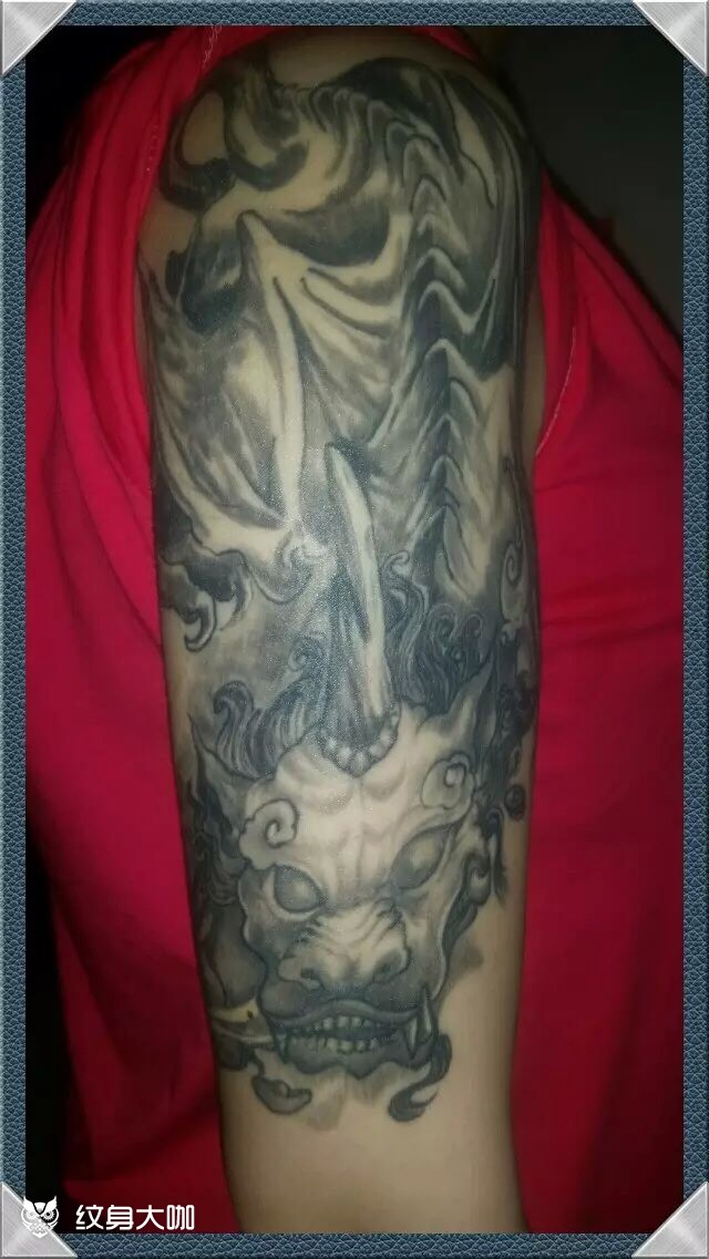 谛听_纹身图案手稿图片_郑江的纹身作品集