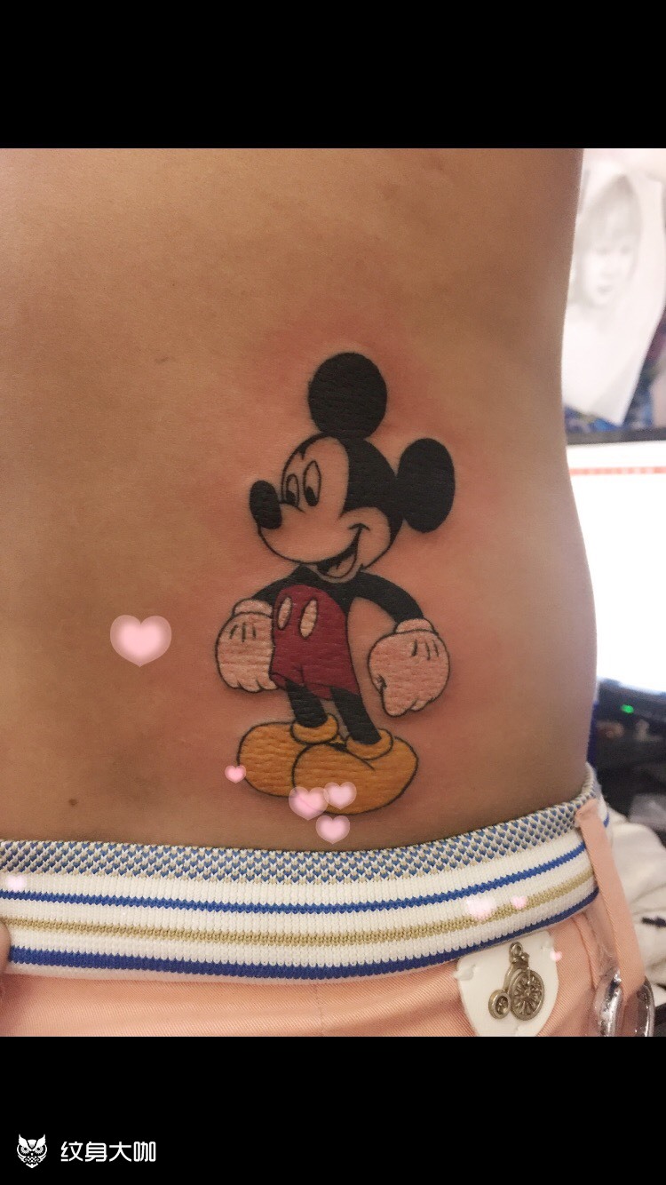 米老鼠_纹身图案手稿图片_老刘的纹身作品集