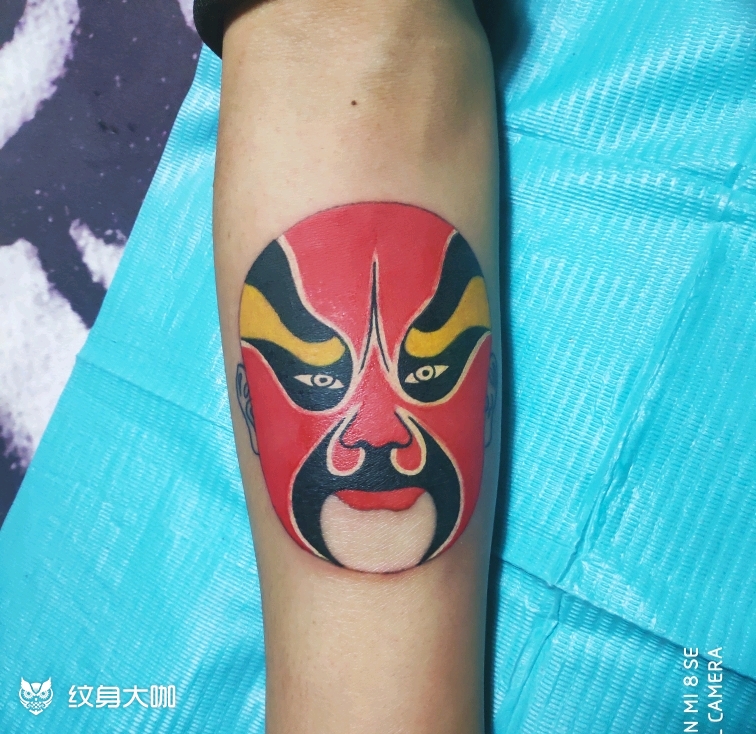 脸谱_纹身图案手稿图片_凡佳的纹身作品集