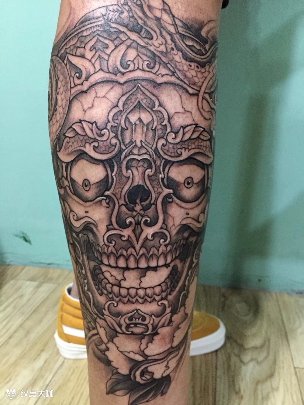 嘎巴拉_纹身图案手稿图片_韩旭的纹身作品集