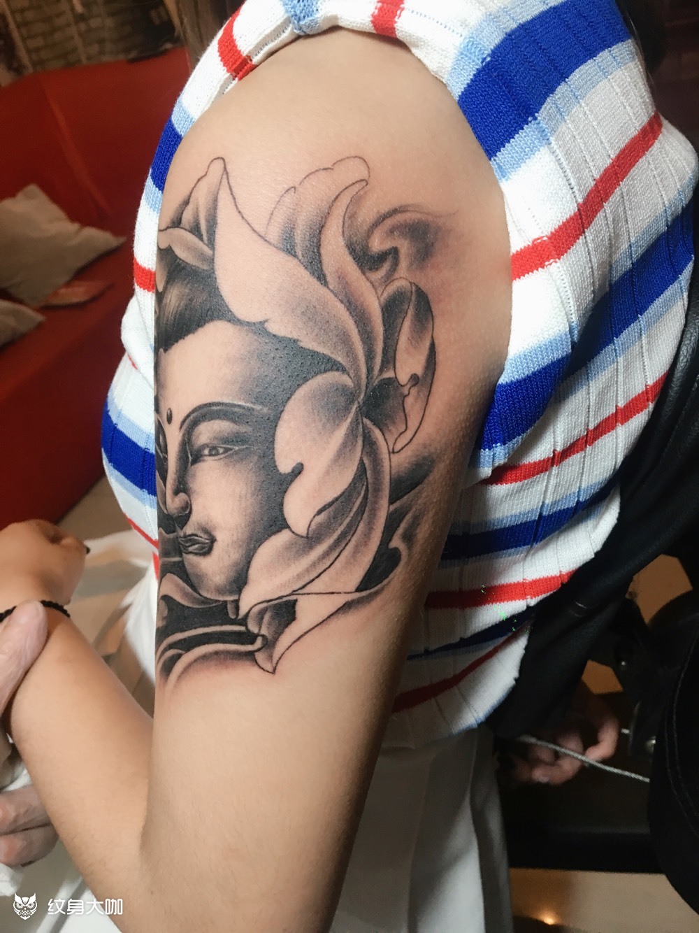 莲花佛_纹身图案手稿图片_刺惊魂的纹身作品集