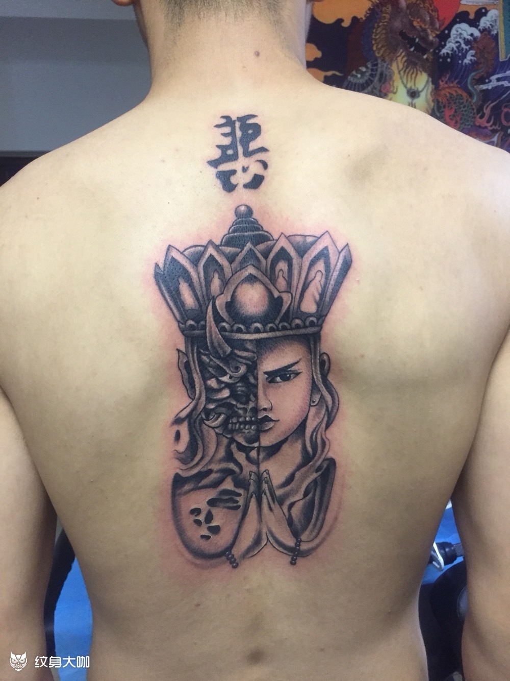 善恶_纹身图案手稿图片_甘涛的纹身作品集