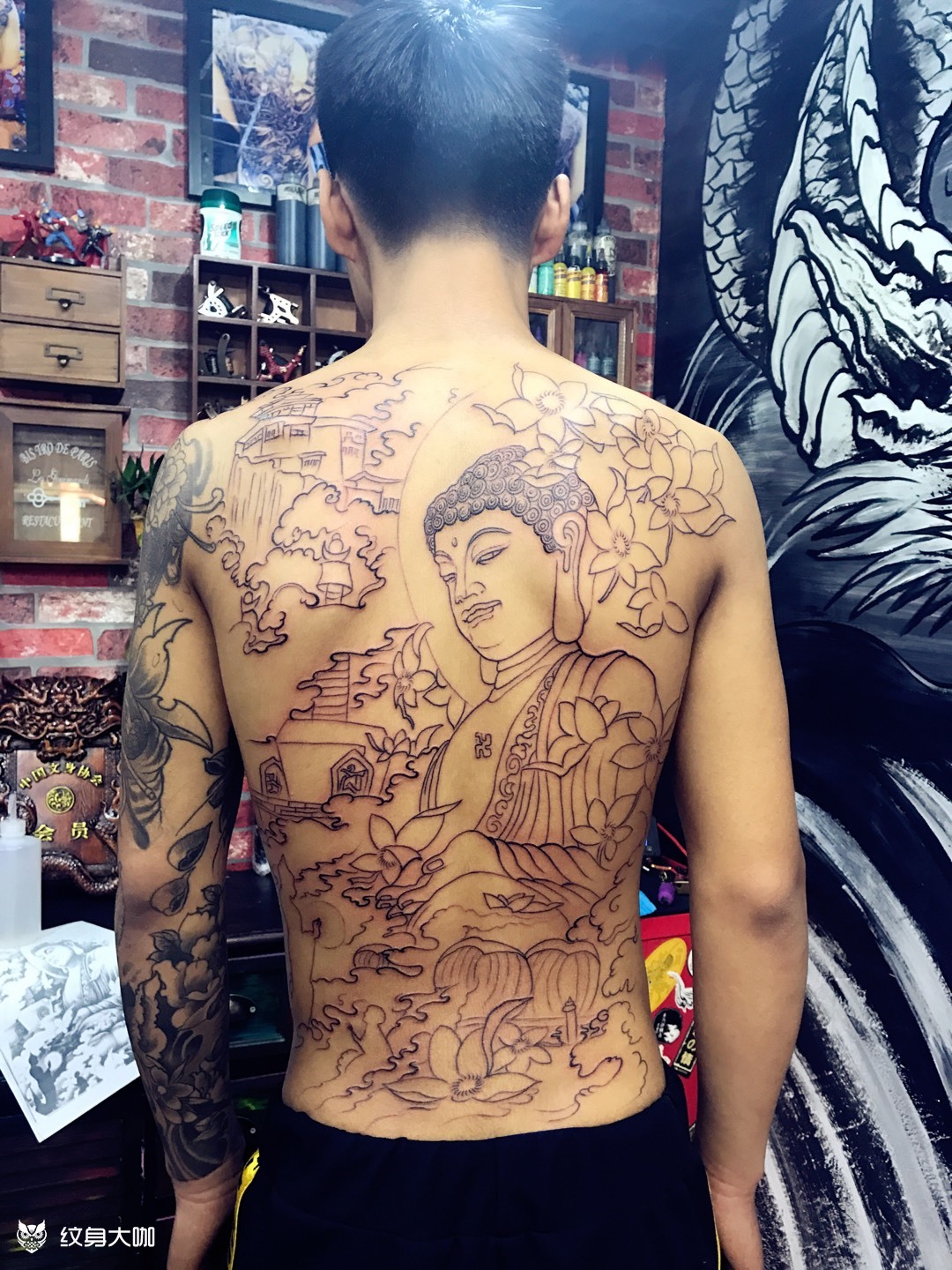 9899大日如来_纹身图案手稿图片_龙魂刺客的纹身作品集
