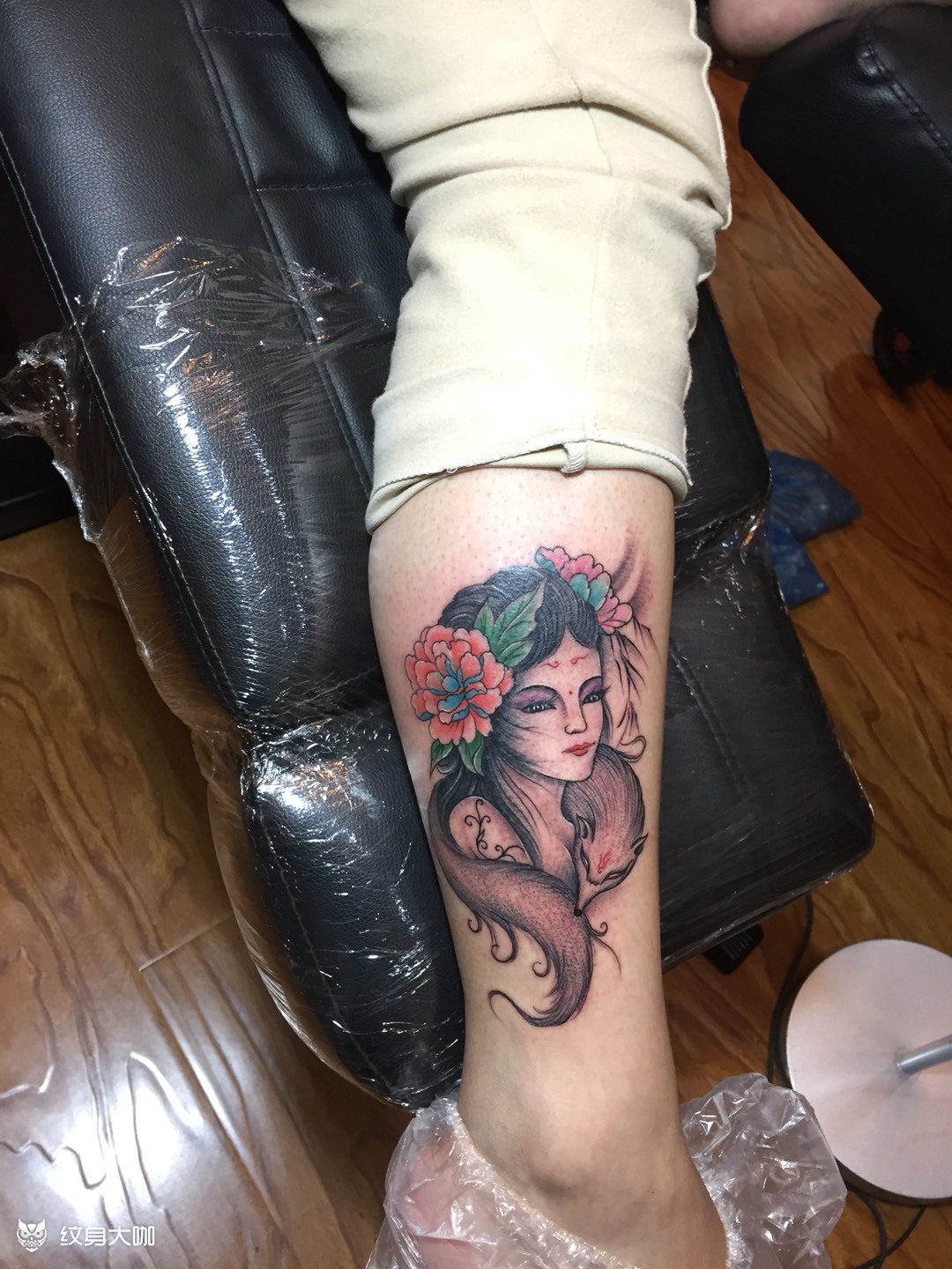 狐仙_纹身图案手稿图片_强子的纹身作品集