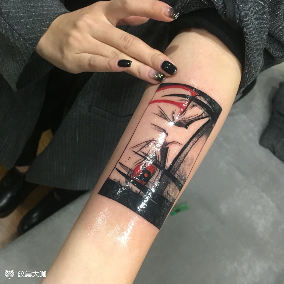 宇智波鼬_纹身图案手稿图片_u5武的纹身作品集