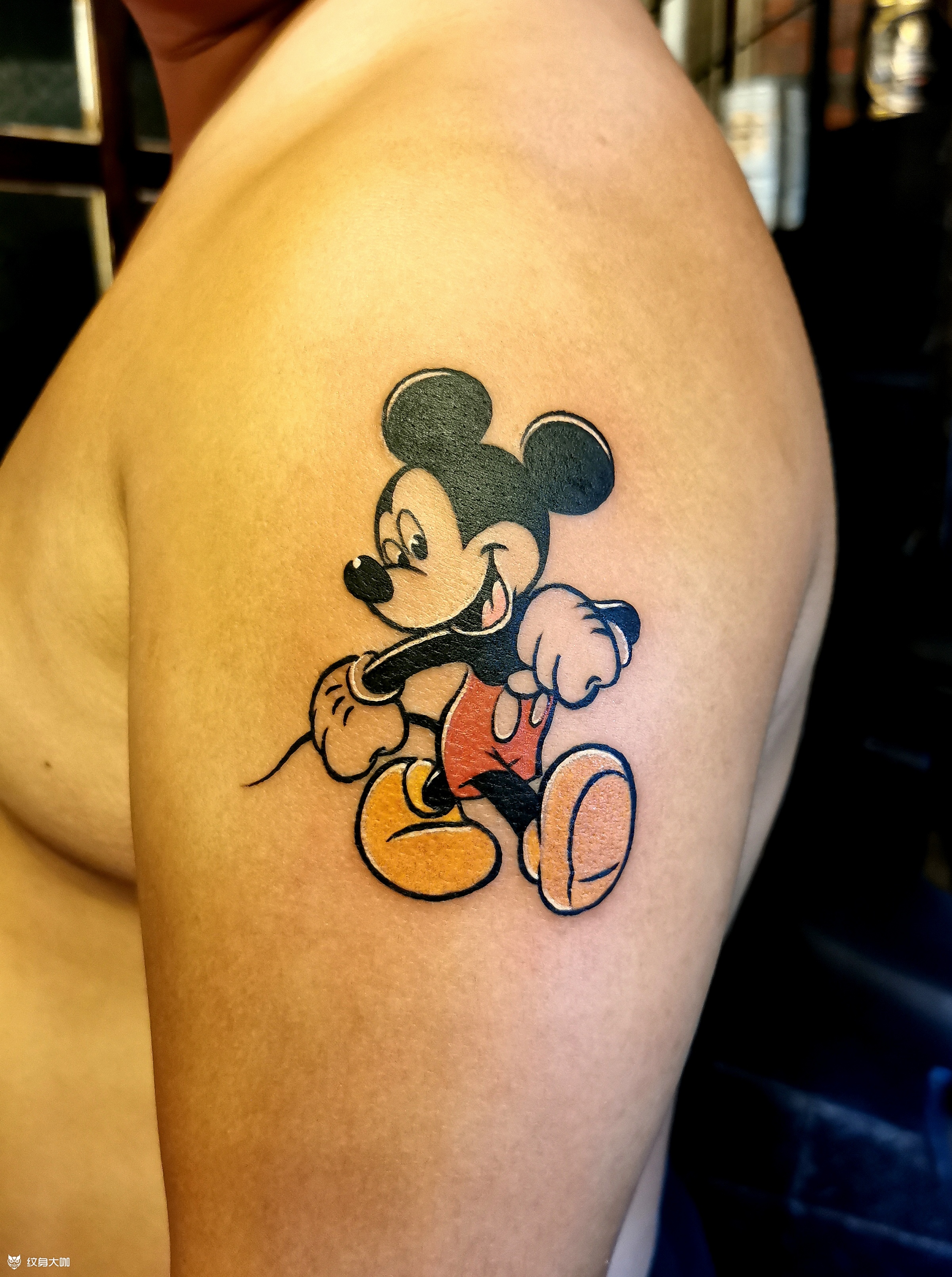 米老鼠_纹身图案手稿图片_黄旭的纹身作品集