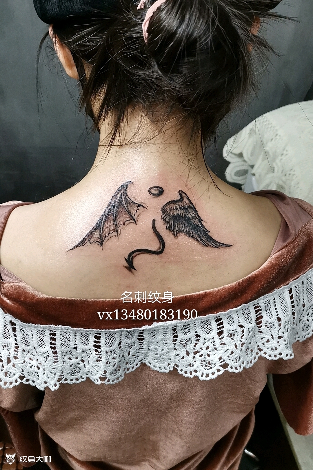 天使之翼_纹身图案手稿图片_名刺的纹身作品集