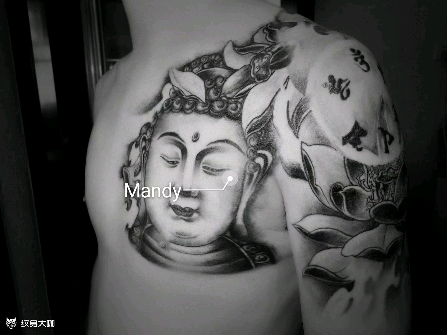 新传统佛头半胛