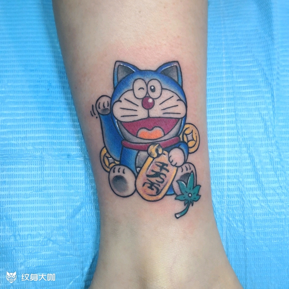 哆啦a梦_纹身图案手稿图片_萧的纹身作品集