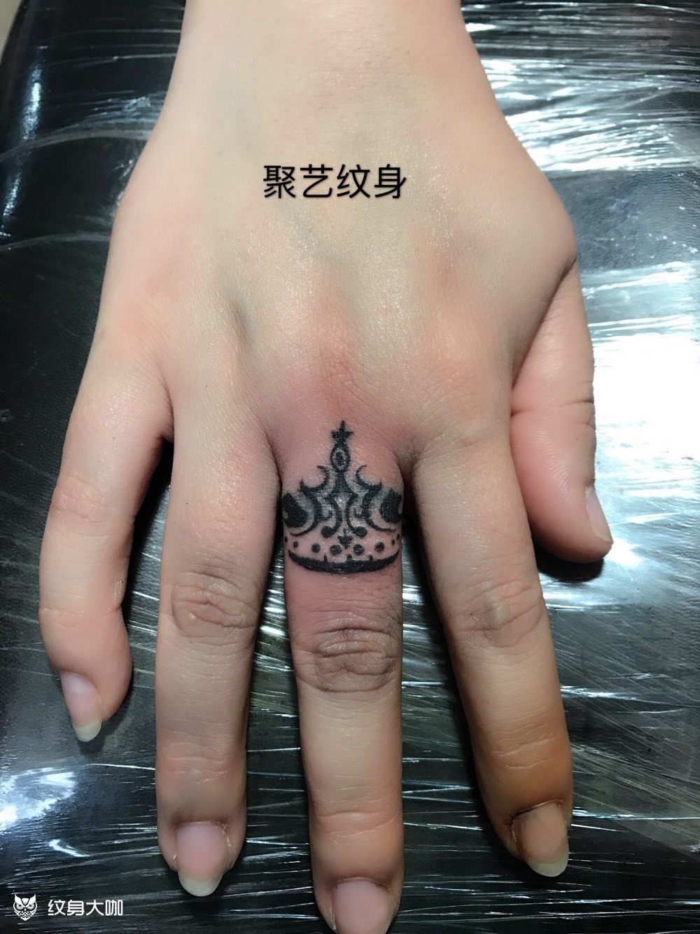 图腾皇冠戒指_纹身图案手稿图片_郭磊的纹身作品集