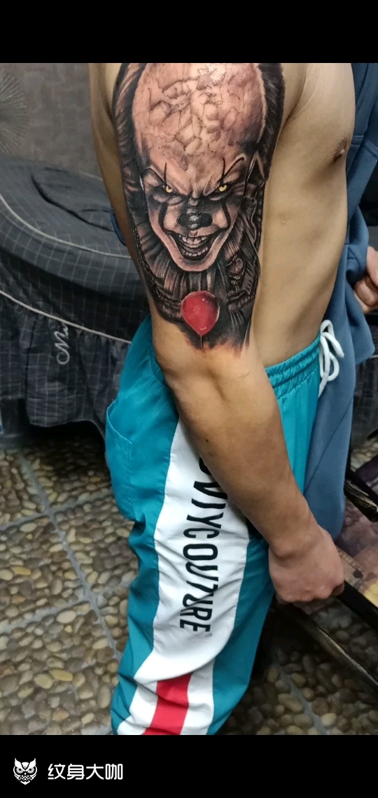 小丑_纹身图案手稿图片_杨明的纹身作品集
