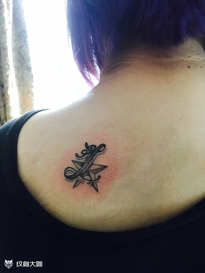 l五星_纹身图案手稿图片_老羊的纹身作品集