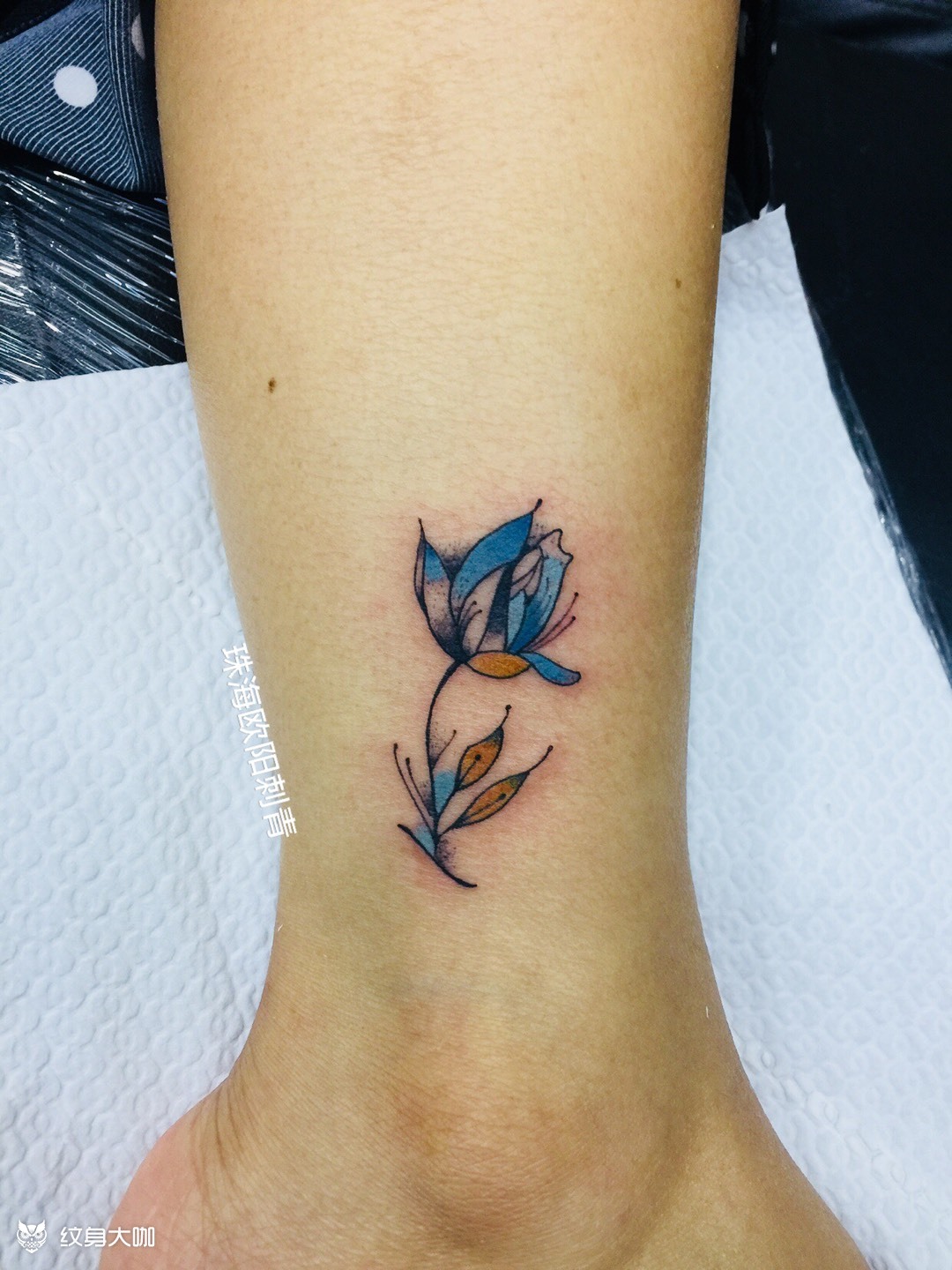 小花_纹身图案手稿图片_阳丹的纹身作品集