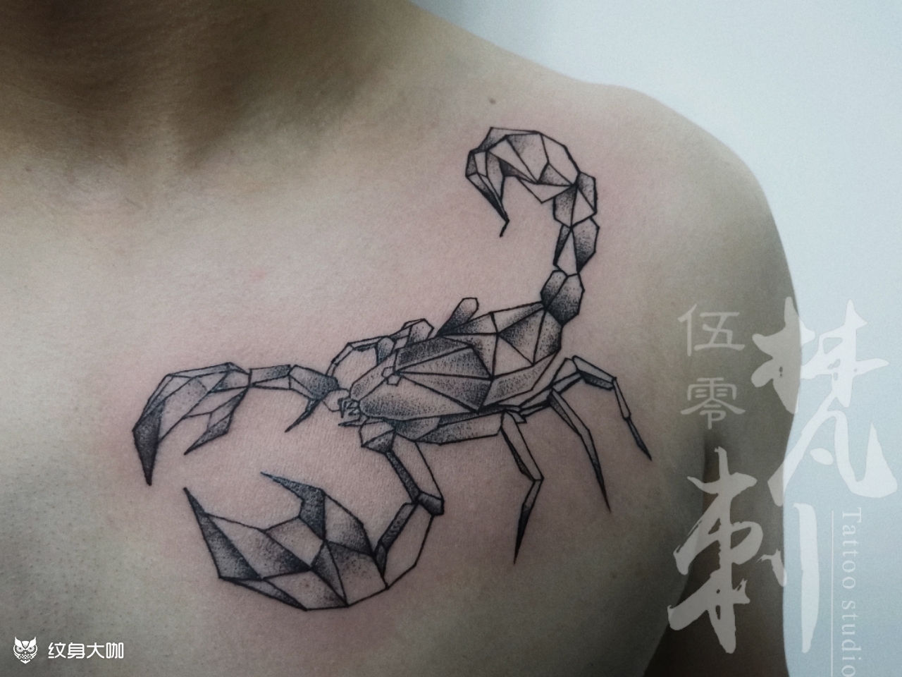 蝎子_纹身图案手稿图片_伍零的纹身作品集