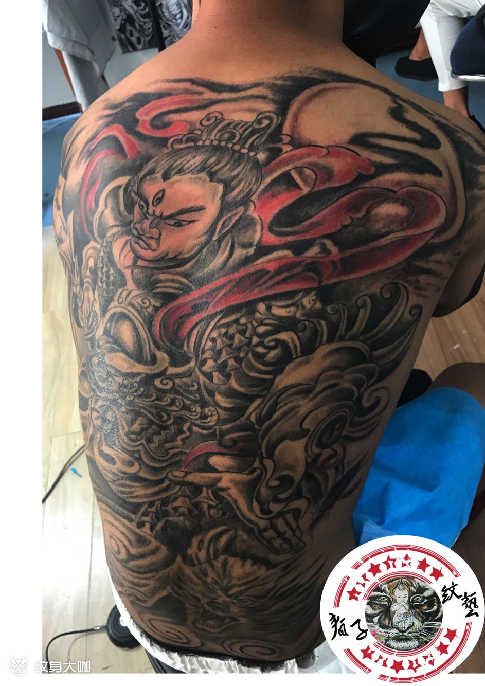 修改二郎神_纹身图案手稿图片_马春梓的纹身作品集