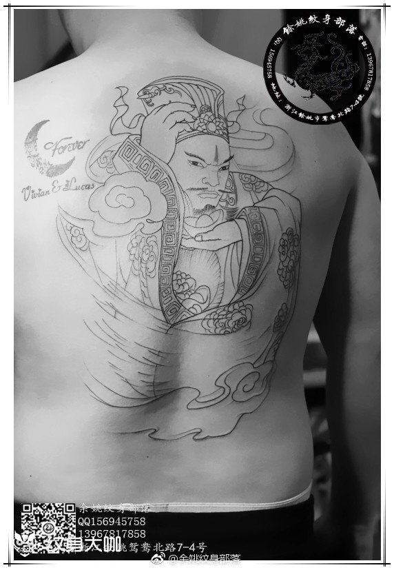 财神_纹身图案手稿图片_黄赞军的纹身作品集
