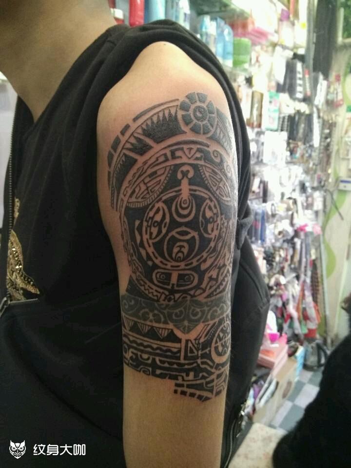 玛雅图腾_纹身图案手稿图片_王薇的纹身作品集