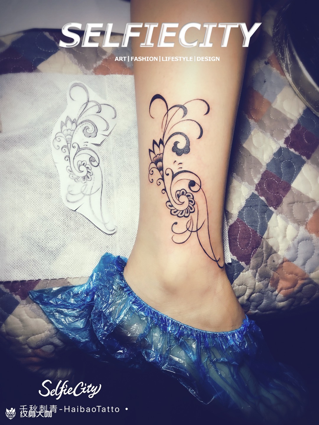 藤蔓_纹身图案手稿图片_千秋霸气的纹身作品集