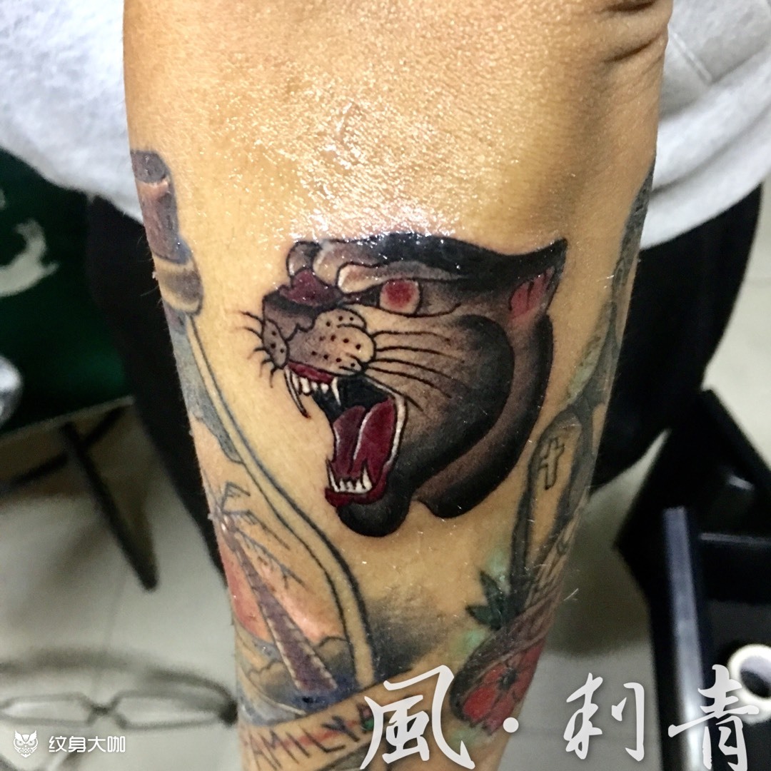 90年代深圳豹四纹身图片
