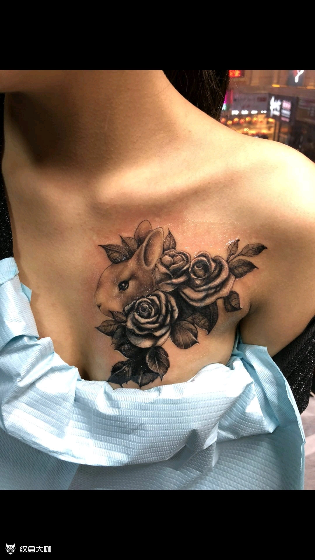 小白兔遮盖败笔纹身