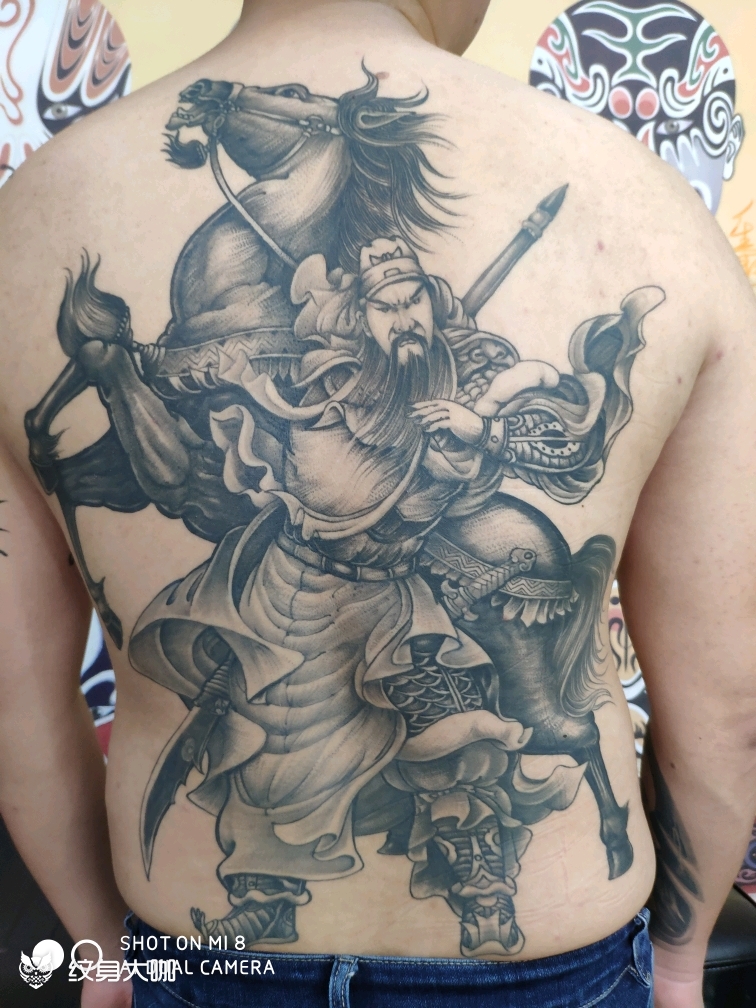 关公 恢复一年后 _纹身图案手稿图片_乐意的纹身作品集