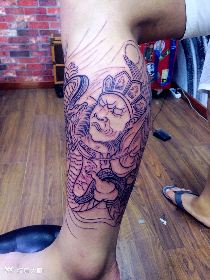 9899四大天王_纹身图案手稿图片_龙魂刺客的纹身作品集