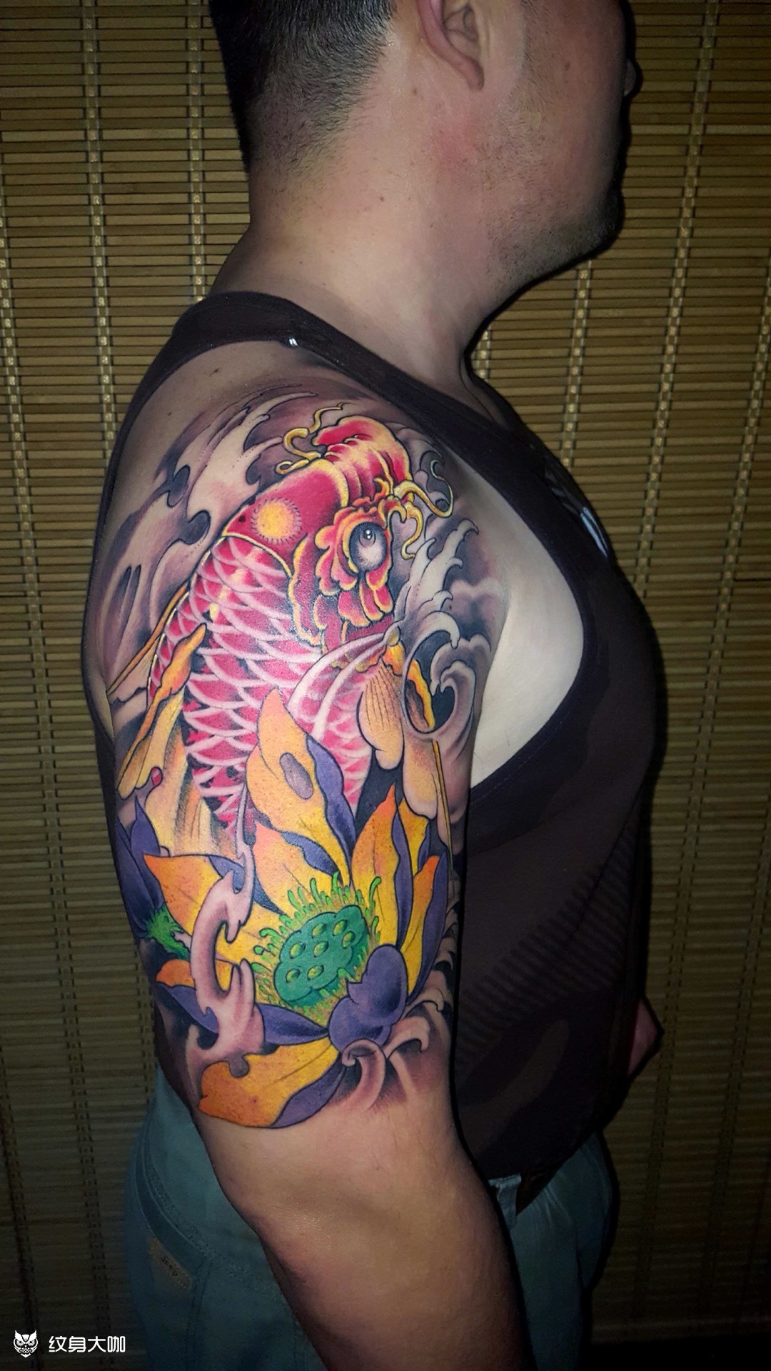 大鱼_纹身图案手稿图片_纹小花的纹身作品集