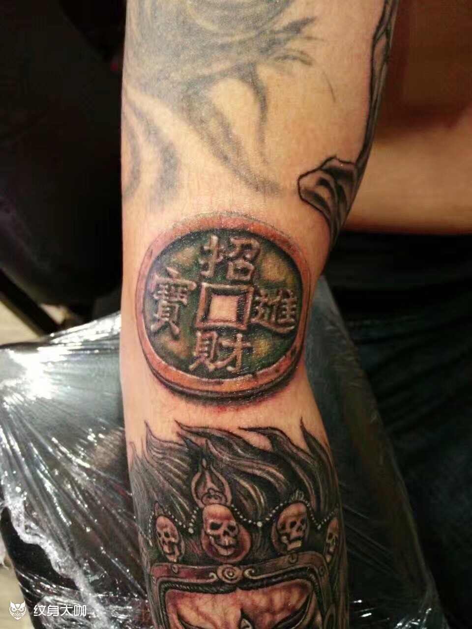 财神大黑天_纹身图案手稿图片_「阿军」15044554040的纹身作品集